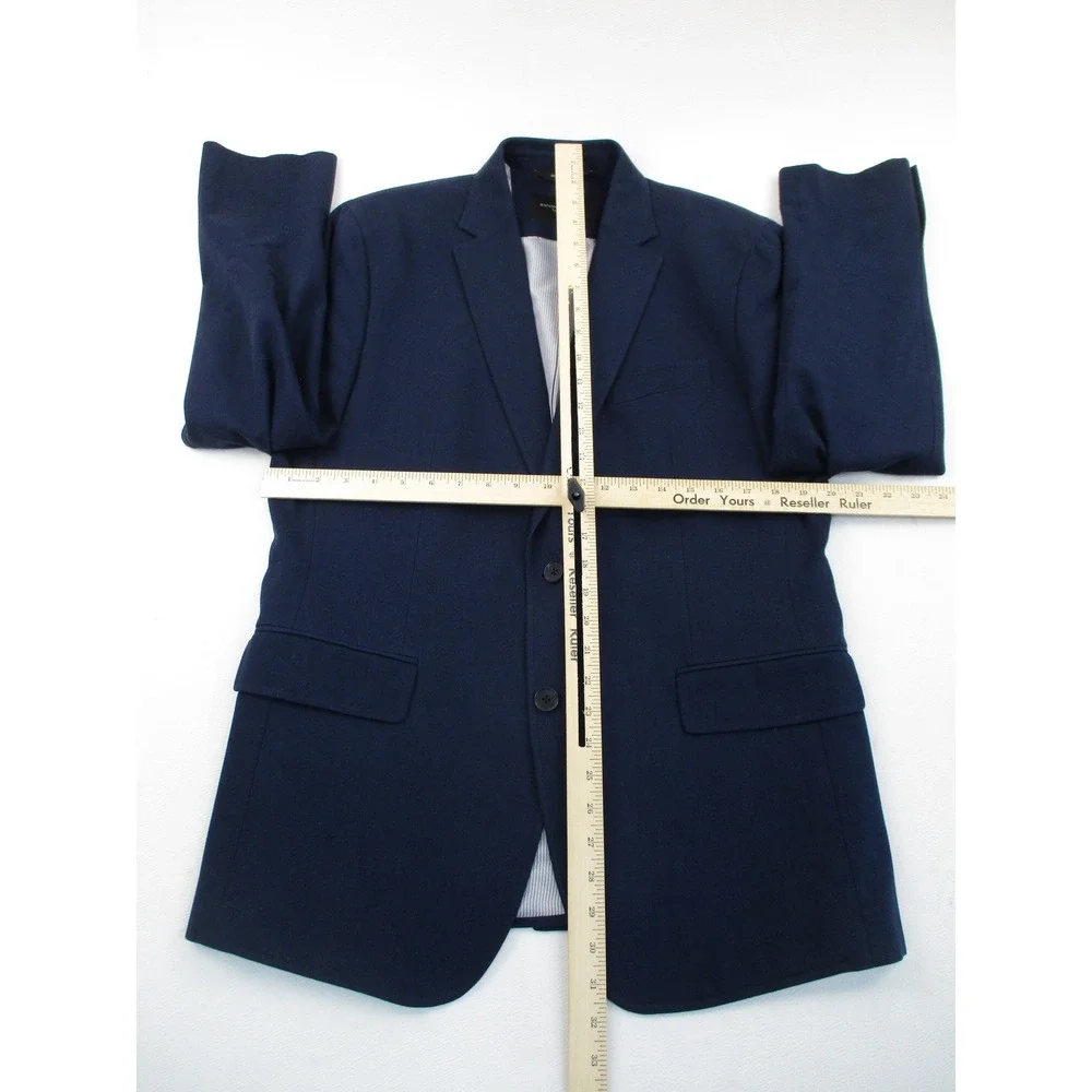 Banana Republic Blazer Mens 42R Navy Blue Tailored Fit 2-Button Sport Coat